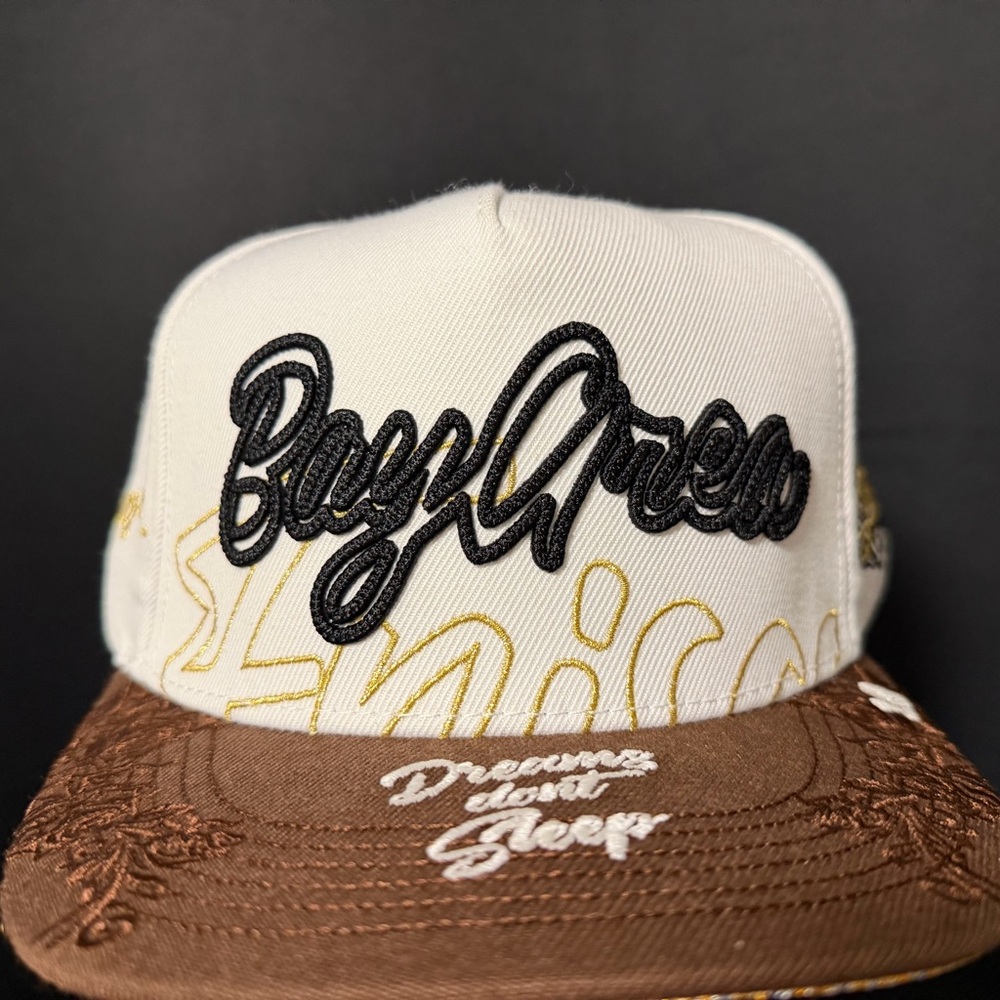 Bay Area White and Brown Cap